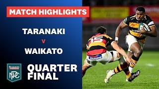 QUARTERFINAL HIGHLIGHTS: Taranaki v Waikato (Bunnings NPC 2024)