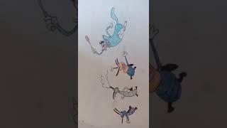 #short Qggy and the cockroaches drawing  (Drawing with Aman)