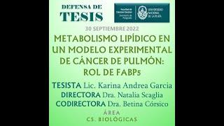 Defensa de Tesis Doctoral - Lic. Karina Andrea Garcia