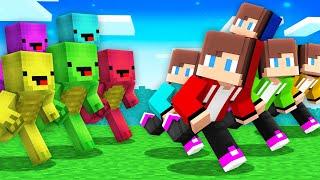 Speedrunner CLONES vs Hunter CLONES :JJ vs Mikey in Minecraft Maizen!