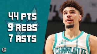 LaMelo Ball 44 pts 9 rebs 7 asts vs Magic 24/25 season