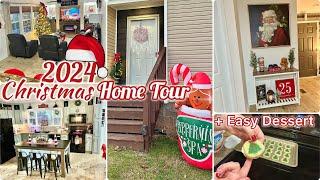 2024 DOUBLE WIDE CHRISTMAS HOME TOUR!!  +Easy Sugar Cookie Dessert #christmashometour