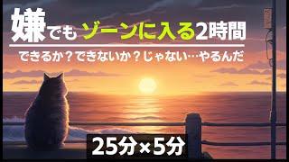 【ゾーン集中】もしかしたら目標達成の結果を変えるかもしれない２時間の勉強