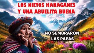 LOS NIETOS HARAGANES Y LA ABUELA BUENA (cuento andino)