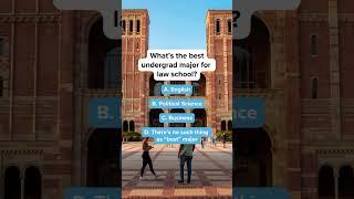 What's the best undergraduate major for #lawschool?