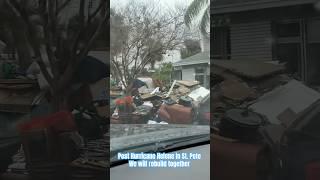 Post Hurricane Helen Surge Destruction in St. Pete, Florida