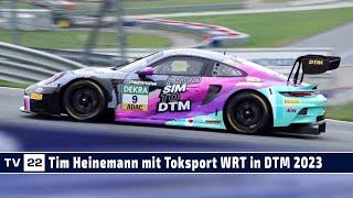 MOTOR TV22: Tim Heinemann startet mit dem Porsche von Toksport WRT in der DTM 2023