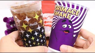 Mcdonald's Japan GRIMACE SHAKE and Coke Dry Ginger