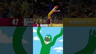 Marquette using a WACKY WAVING INFLATABLE ARM TUBE MAN!  #CBBonFOX #BigEast