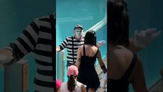 Can’t miss best reaction ️ Tom mime Seaworld #seaworldmime #funny #tomthemimr