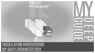 My Daily Organizer (MDO) 2024 - Installation Instructions