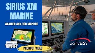 Sirius XM Marine Weather and Fish Mapping (2023) Video by Boattest.com