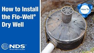 How to Install NDS FloWell Dry Well Drainage System | NDS Yard Drainage Systems