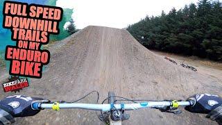 SHREDDING FULL SPEED DOWNHILL MTB TRAILS ON MY ENDURO BIKE!