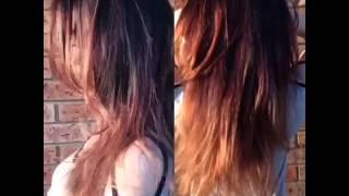 Sun kissed brunette balayage
