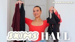 SKIMS TRY ON HAUL + REVIEW!! (seamless sculpt bodysuit, bras, tops & more) | SKIMS SALE!! #skims