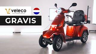 Veleco GRAVIS - vierwielscooter met volledige LED-verlichting voor rijden op ruw terrein