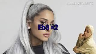 Ariana Grande & Justin Bieber | stuck with u vocal showcase  (C#3) Eb3-Eb5-G#6