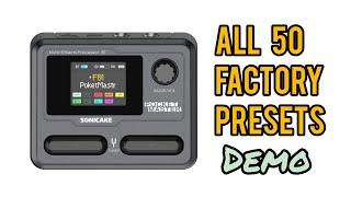 Sonicake Pocket Master Demo No Talking - 50 Factory Presets