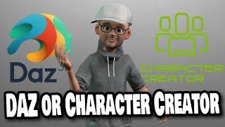 Should I use Daz Studio or Character Creator to create 3D characters?