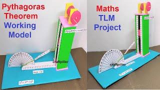 Pythagoras theorem math's working model - | inspire award |  TLM | DIY | craftpiller @howtofunda