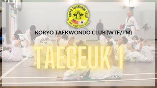 TAEGEUK 1 - Yellow 1 Belt Koryo Taekwondo Club