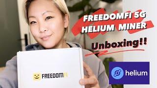 Freedomfi Gateway 5G Helium Miner |  Unboxing & Thoughts |  First time mining crypto!!