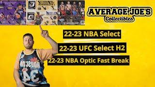 NBA Select 23 hobby, UFC Select H2, NBA Donruss optic fast break!