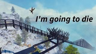 I built a 5.6km long death slide in Ark Ascended (No Mods)