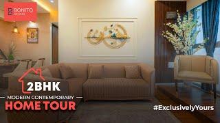 Modern Contemporary 2BHK Home Interiors| Mumbai | Bonito Designs