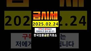 오늘의 금값 시세 오늘 순금 1돈 ( 3.75g ) 가격 25.02.24 #금값전망 #현재금값