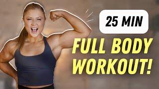 25MIN GANZKÖRPER WORKOUT FÜR ANFÄNGER | OHNE Zusatzmaterial & Springen