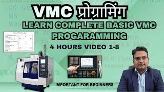 VMC programming complete video - vmc machine programming - cnc milling machine programming 4 hours