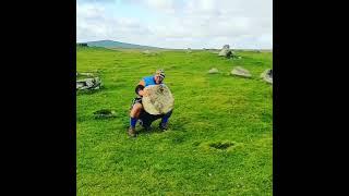 Ultach Ghillie Mhoir  The white stone 180kg est Berneray  Donald Morrisons stone #shorts #strongman