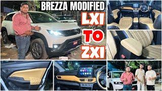 2025 BREZZA LXI TO ZXI MODIFICATIONBREZZA BASE TO TOP MODIFIED WITH PRICECRUISE CONTROL IN BREZZA