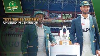 Pakistan vs South Africa Test series trophy unveiled in Centurion | PCB | MA2A