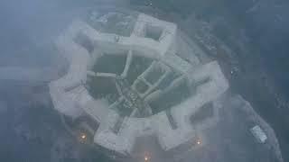 Novoberdo Castle  drone view - 14th century castle, Kosovo