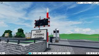 Cheeselink Train At Cheeseford & Connection Level Crossing