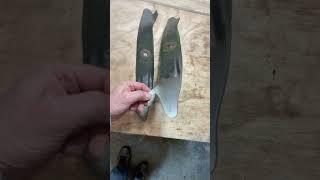 The Most Damaged Mower Blades in Human History #firsttimehomebuyer #mowerblades #epicfail