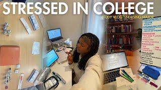 study vlog 🪷 productive week in my life, college vlog, nursing school, study tips, morning routine