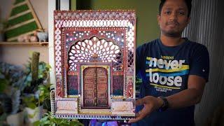 DIY Lotus Gate 2D Lippan Art | City Palace Jaipur