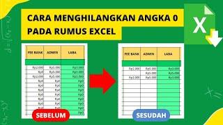 Cara Menghilangkan Angka 0 Pada Hasil Rumus yang Nol agar Kosong