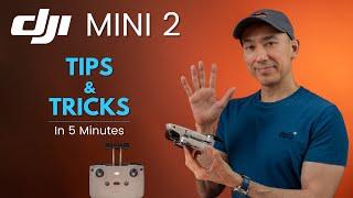 DJI MINI 2 and MINI 2 SE TIPS AND TRICKS in 5 Minutes