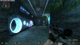 Counter Strike : Source - Aquarium - Gameplay "CT Forces" (with bots) No Commentary