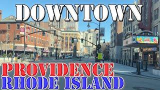 Providence - Rhode Island - 4K Downtown Drive