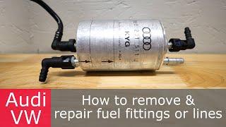 How to remove (or replace!) fuel lines & fittings | Audi VW | S4