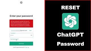 How to reset ChatGPT password || ChatGPT login problem fix.