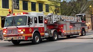 ⁴ᴷ Philadelphia Fire Department Engine 1 and Ladder 5 Responding