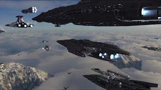 Epic Cinematic Space Battle - STAR WARS EMPIRE AT WAR REMAKE - NPC Wars 55