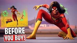 SPIDER-WOMAN BUNDLE | Gameplay + Combos! (Fortnite Battle Royale)